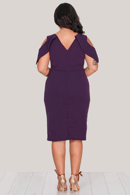 Dames midi-jurk zomerjurk voor grote maten - NELB0588D5173K-M