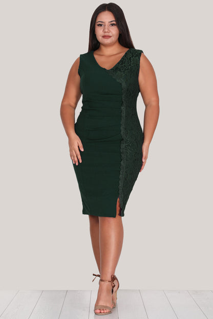 Damen Midikleid Sommerkleid für große Größen - NELB0588D5174ZMT