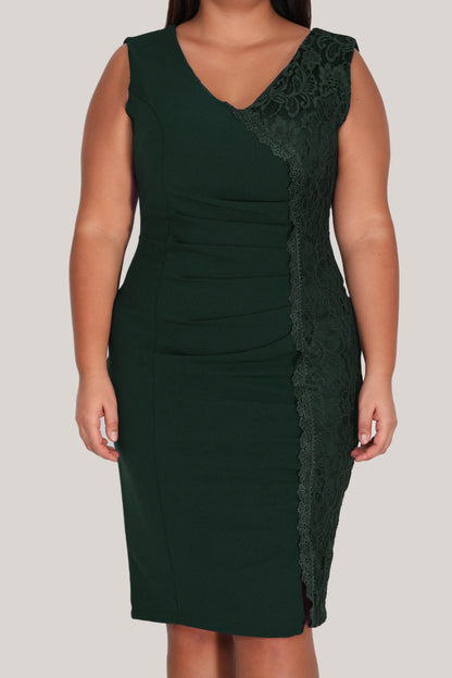 Damen Midikleid Sommerkleid für große Größen - NELB0588D5174ZMT