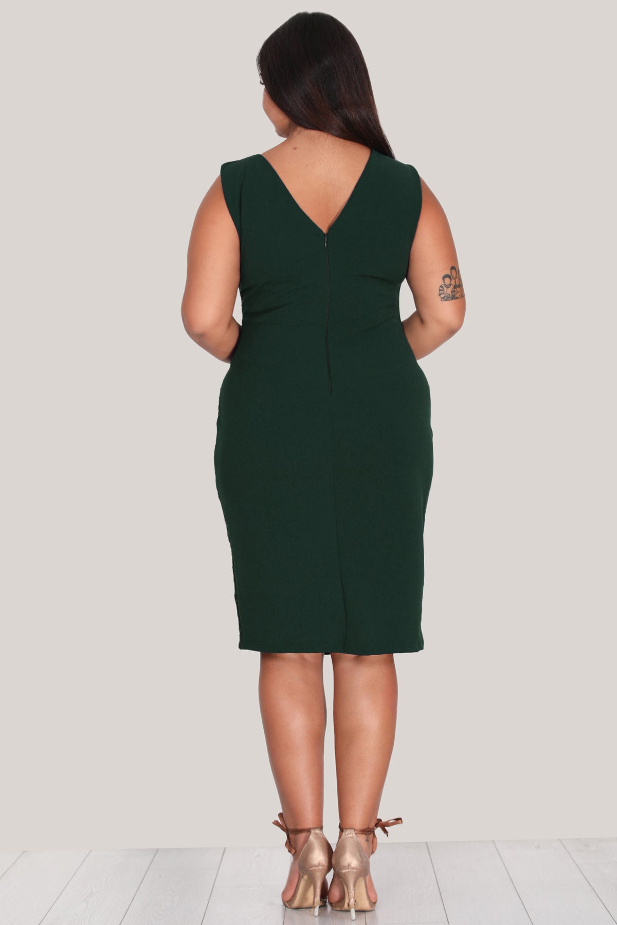 Damen Midikleid Sommerkleid für große Größen - NELB0588D5174ZMT