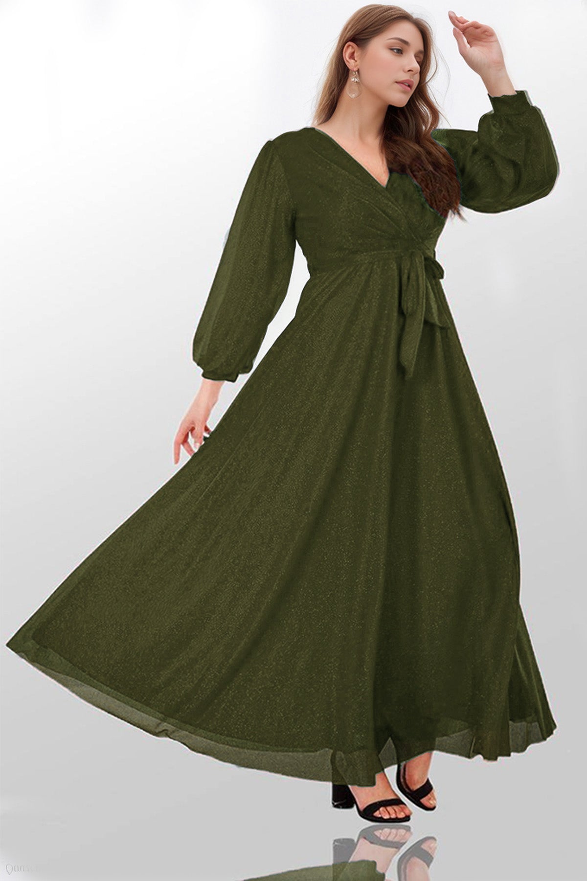 Langes Maxikleid Hochzeitskleid Für Damen - NELB1000D9534HKİ