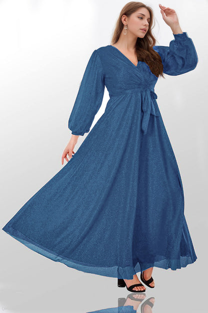 Long Maxi Dress Wedding Dress For Women- NELB1000D9534İND