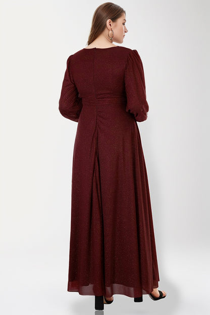 Langes Maxikleid Hochzeitskleid Für Damen - NELB1000D9534BRD