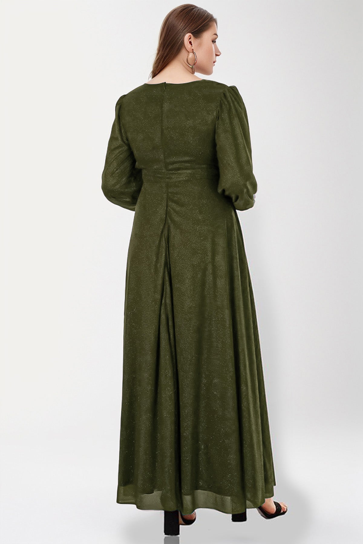 Langes Maxikleid Hochzeitskleid Für Damen - NELB1000D9534HKİ