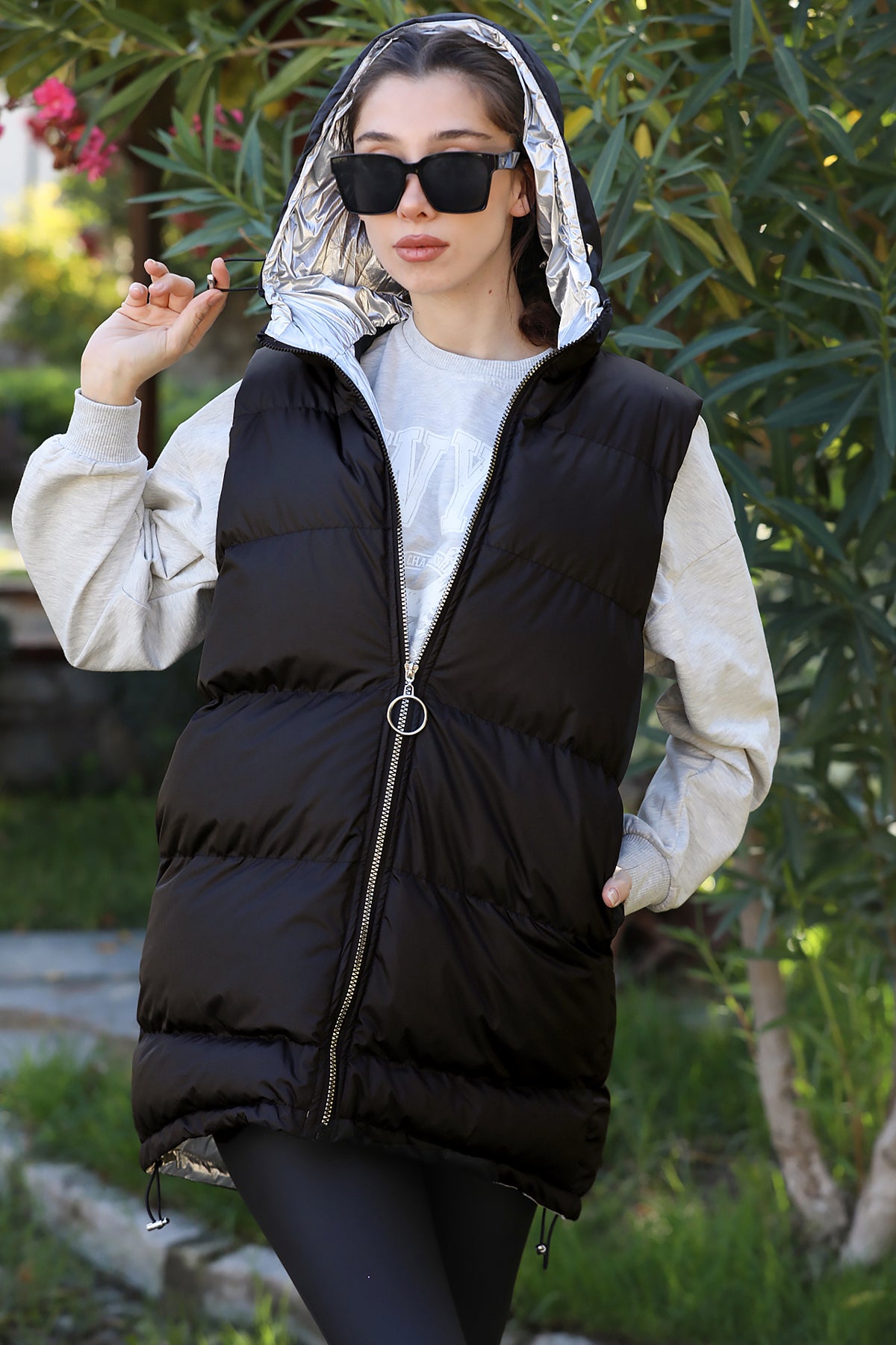 Gewatteerde jas, pufferjas voor dames - NYLK0004D9906SYH