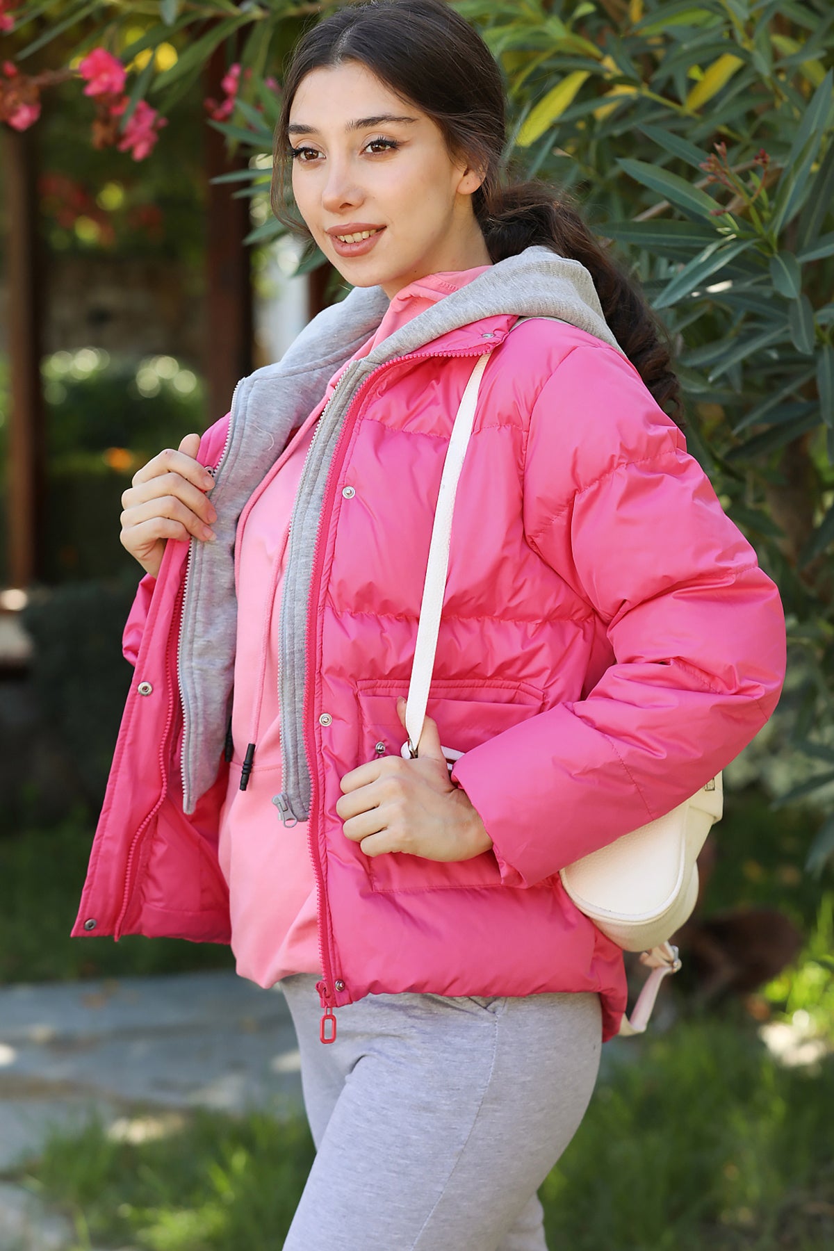 Puffermantel Steppjacke für Damen - NMNT0004K9905PMB