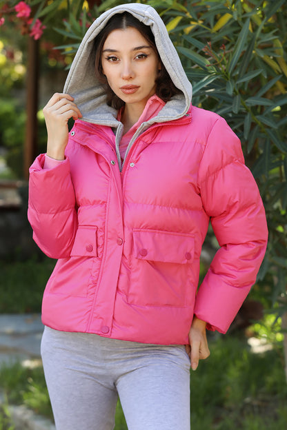 Puffermantel Steppjacke für Damen - NMNT0004K9905PMB