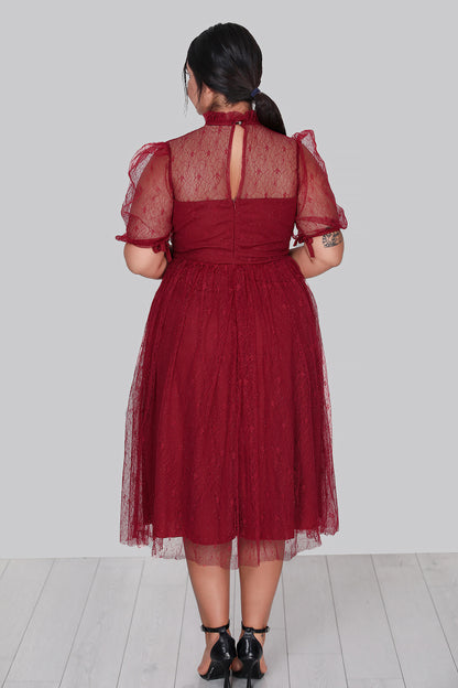 Damen Midikleid Sommerkleid für große Größen - NELB0588D5163BRD