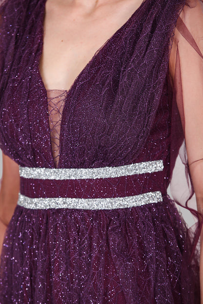 Langes Maxikleid Sommerkleid für Damen - NELB0588D5166MOR