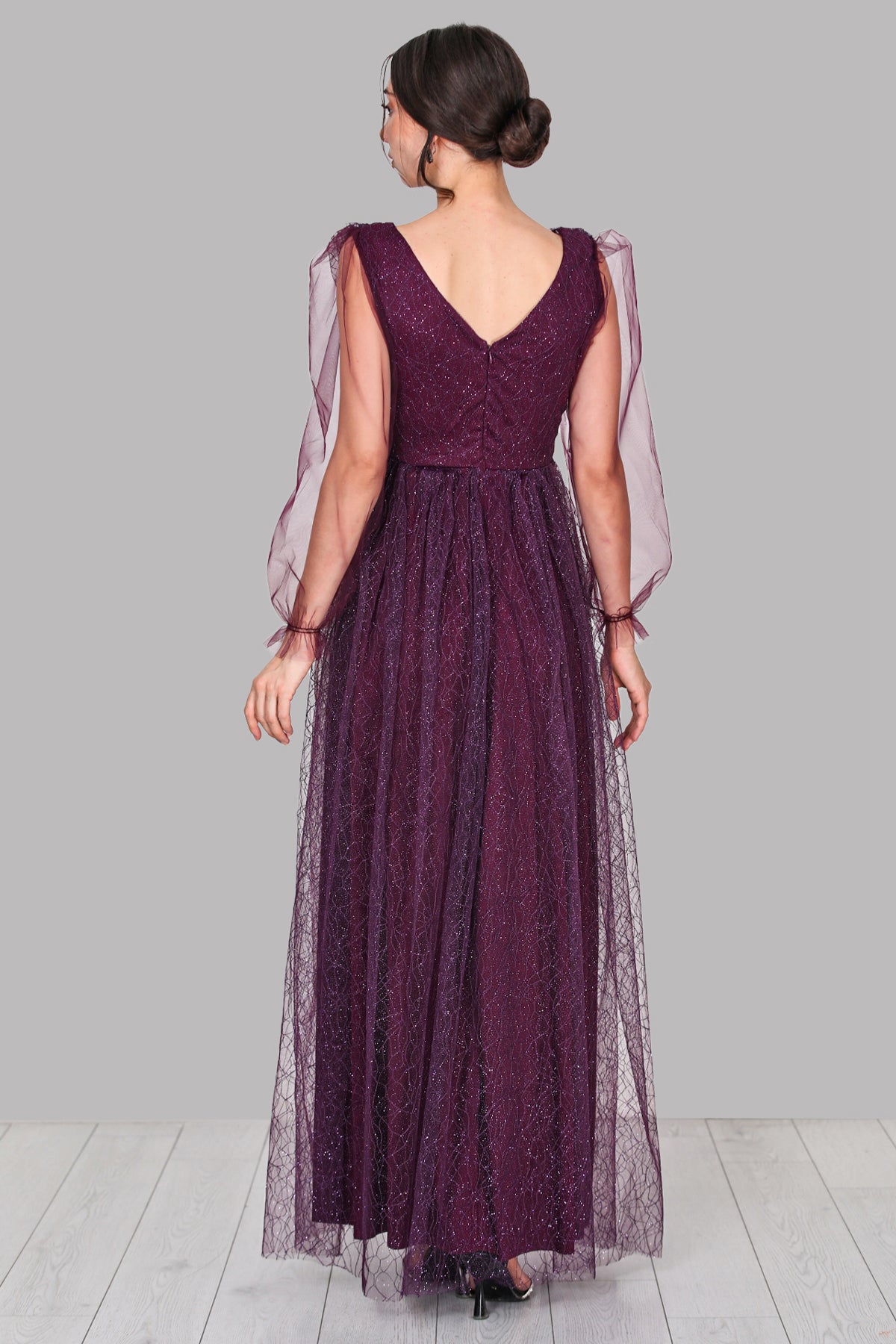 Langes Maxikleid Sommerkleid für Damen - NELB0588D5166MOR