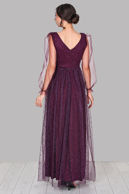 Langes Maxikleid Sommerkleid für Damen - NELB0588D5166MOR