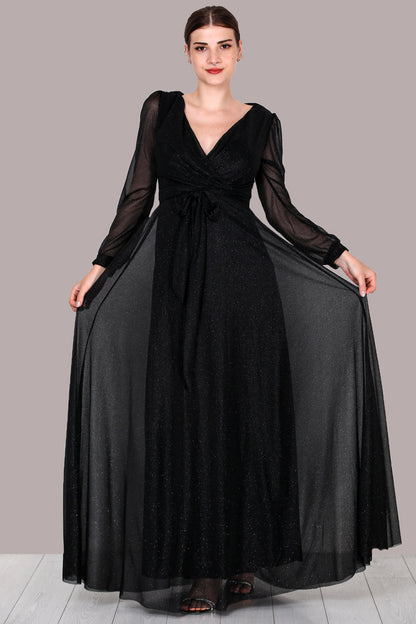 Damen Langes Abendkleid Maxikleid - NELB0588D5162SYH