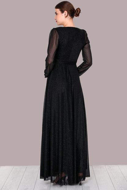 Damen Langes Abendkleid Maxikleid - NELB0588D5162SYH