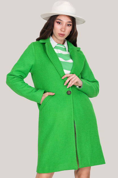 Strickmantel in trendigen Wintermantel für Damen - NKBN0004K9596YŞL