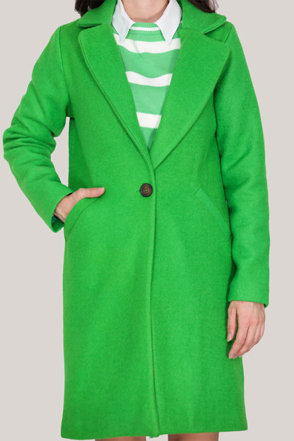 Strickmantel in trendigen Wintermantel für Damen - NKBN0004K9596YŞL