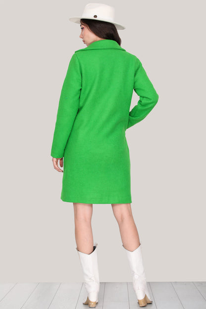 Strickmantel in trendigen Wintermantel für Damen - NKBN0004K9596YŞL