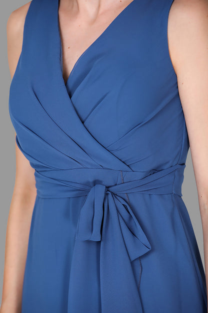 Damen Abendkleid Midikleid Schulterfrei - NELB0063D2245İND