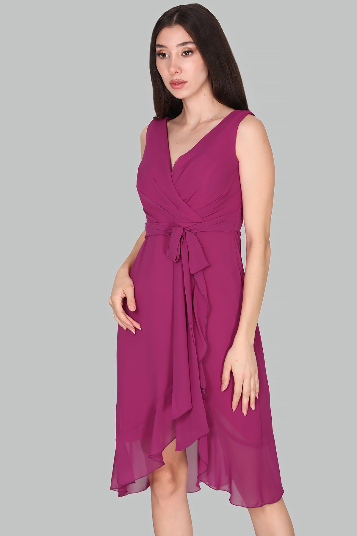 Damen Abendkleid Midikleid Schulterfrei - NELB0063D2245FŞY