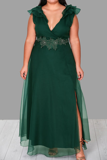 Langes Maxikleid Sommerkleid für große Größen - NELB0588D5152ZMT