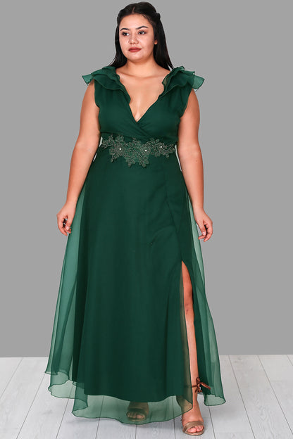 Langes Maxikleid Sommerkleid für große Größen - NELB0588D5152ZMT