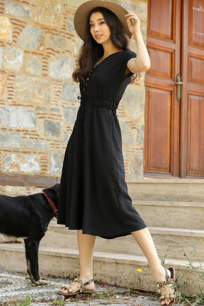 Dames avondjurk midi-jurk zomerjurk - NELB0031Y0306SYH