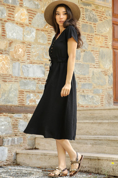 Dames avondjurk midi-jurk zomerjurk - NELB0031Y0306SYH