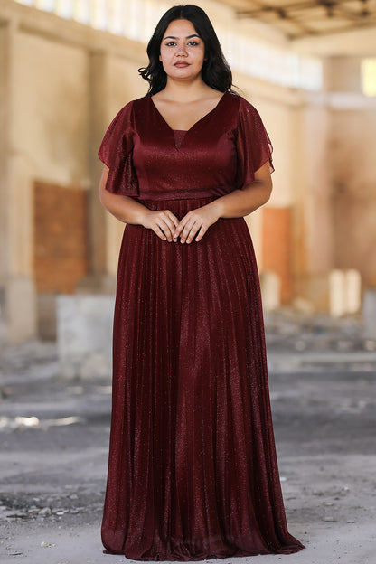 Lange maxi-jurk zomerjurk voor grote maten - NELB0588D5064BRD