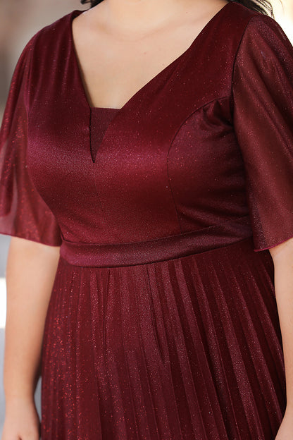 Lange maxi-jurk zomerjurk voor grote maten - NELB0588D5064BRD