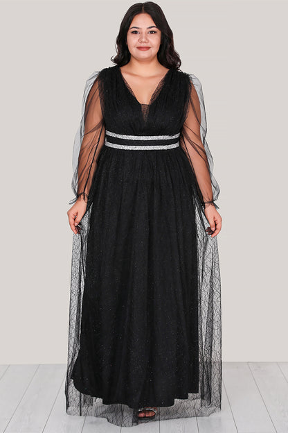 Age sizes of lace dress with long evening - NELB0588D5160SYH
