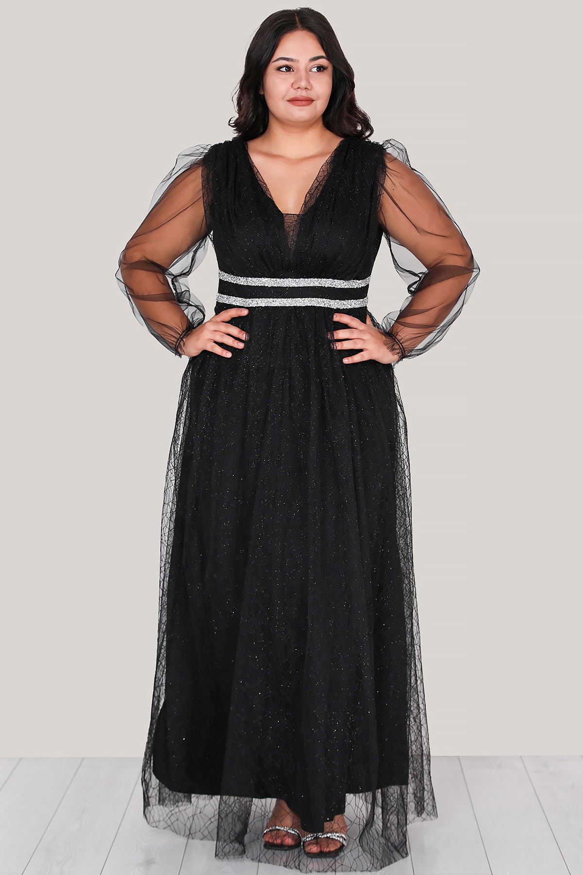 Age sizes of lace dress with long evening - NELB0588D5160SYH