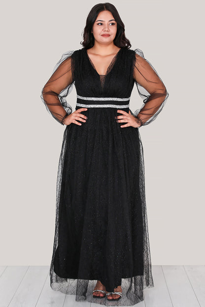 Age sizes of lace dress with long evening - NELB0588D5160SYH