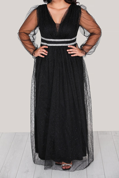 Age sizes of lace dress with long evening - NELB0588D5160SYH