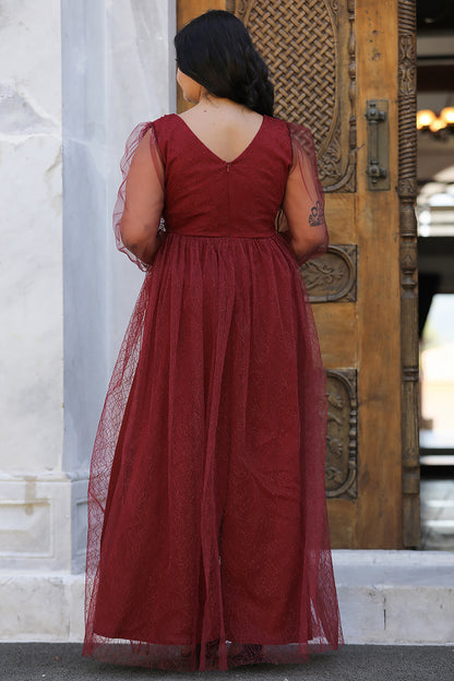 Langes Abendkleid Maxikleid für große Größen - NELB0588D5160BRD