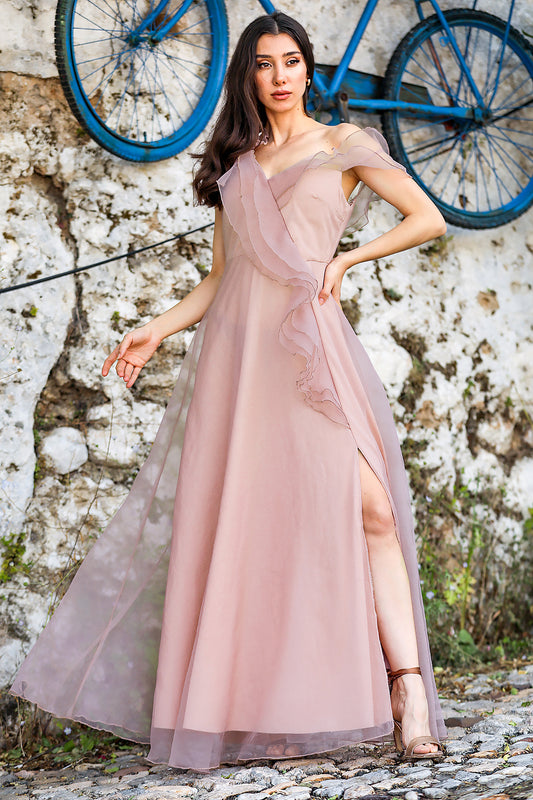 Langes Maxikleid Sommerkleid mit für- NELB0588D5143PDR