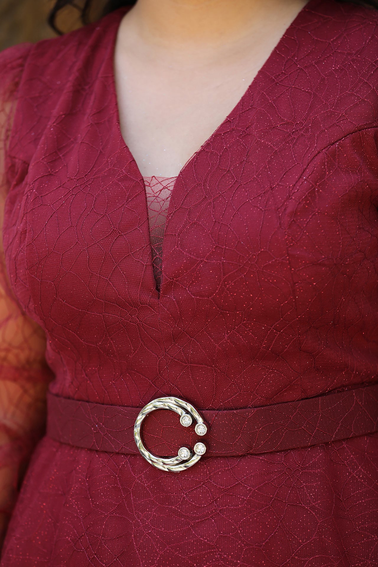 Langes Maxikleid Sommerkleid für große Größen- NELB0588D5161BRD