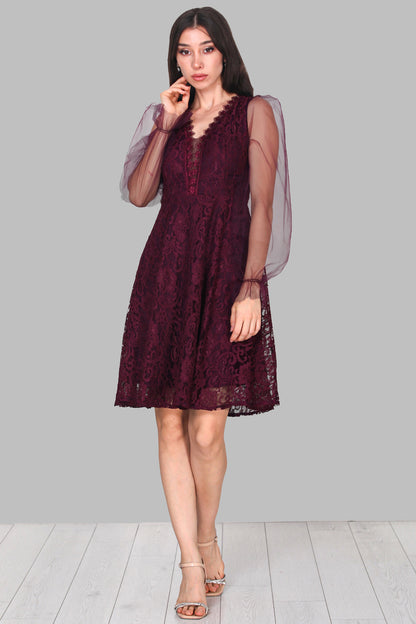 Korte midi-jurk zomerjurk voor dames - NELB0588D5151MRD