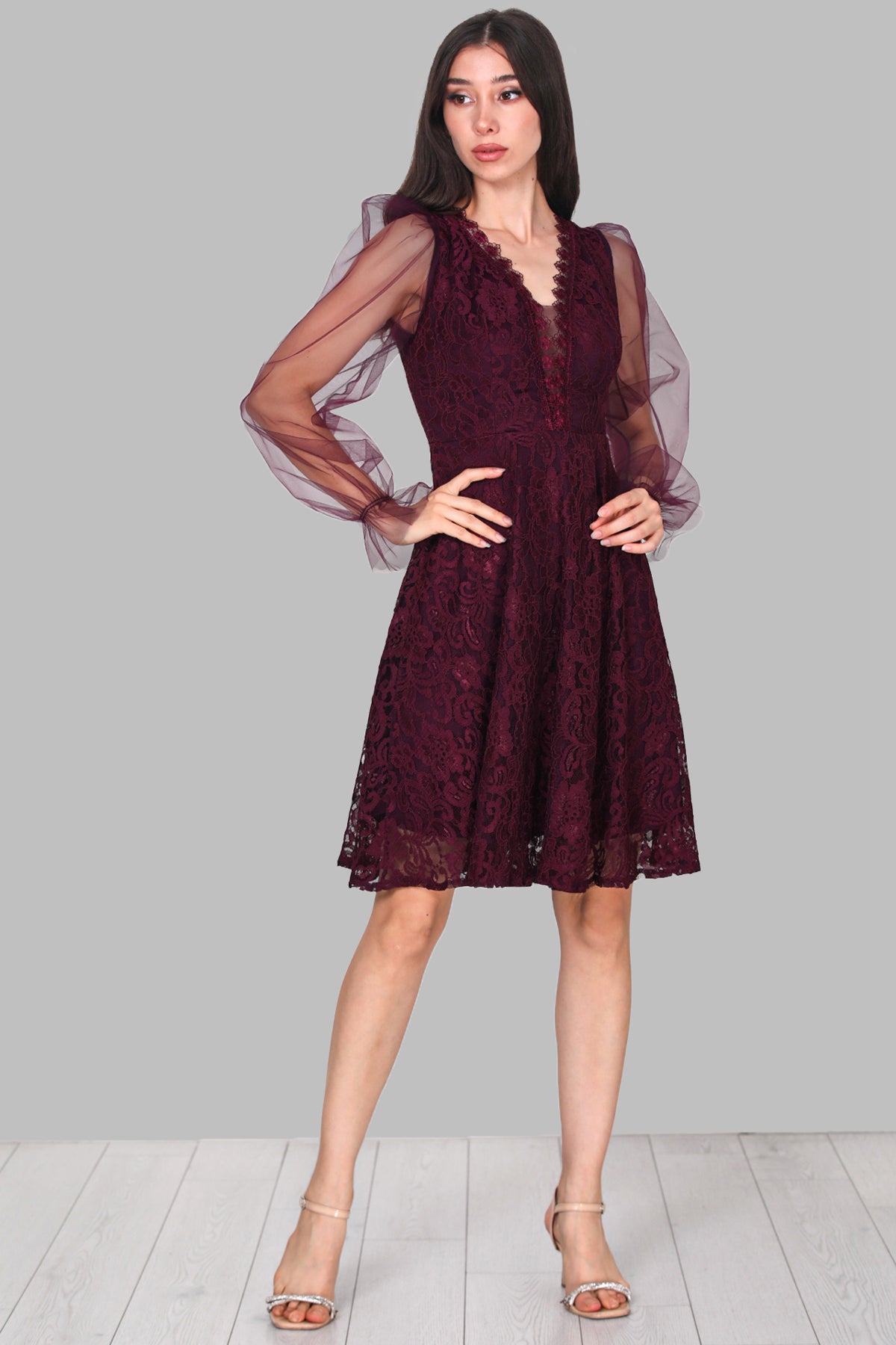 Korte midi-jurk zomerjurk voor dames - NELB0588D5151MRD