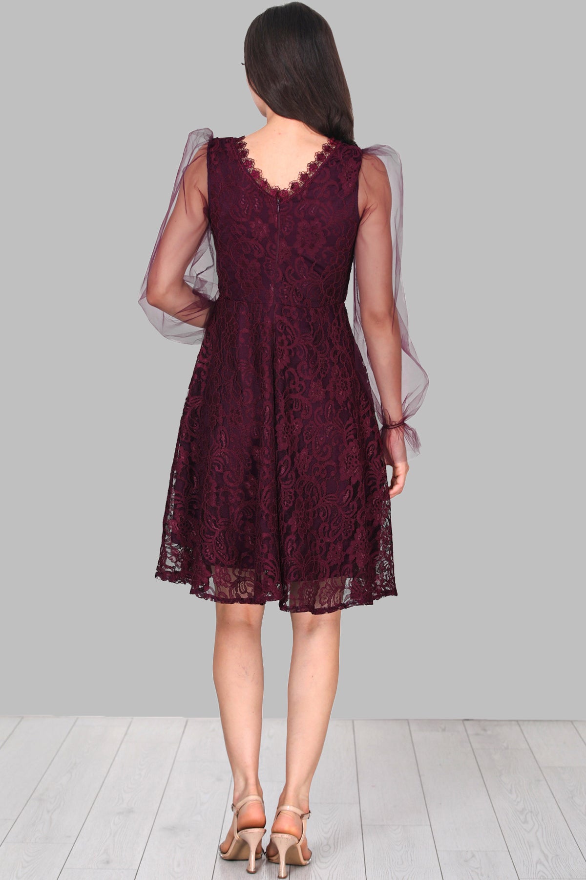 Korte midi-jurk zomerjurk voor dames - NELB0588D5151MRD