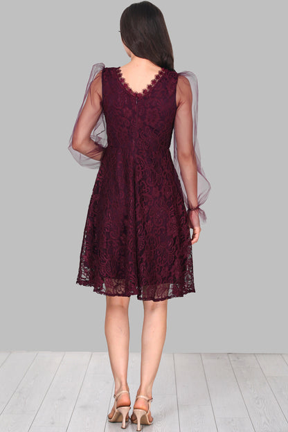 Korte midi-jurk zomerjurk voor dames - NELB0588D5151MRD