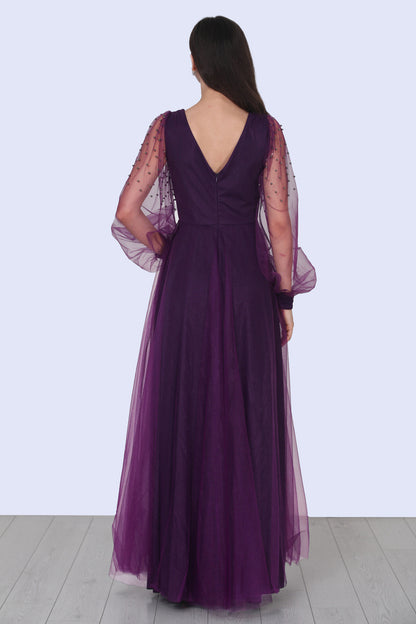 Langes Maxikleid Sommerkleid für Damen - NELB0588D5105MOR