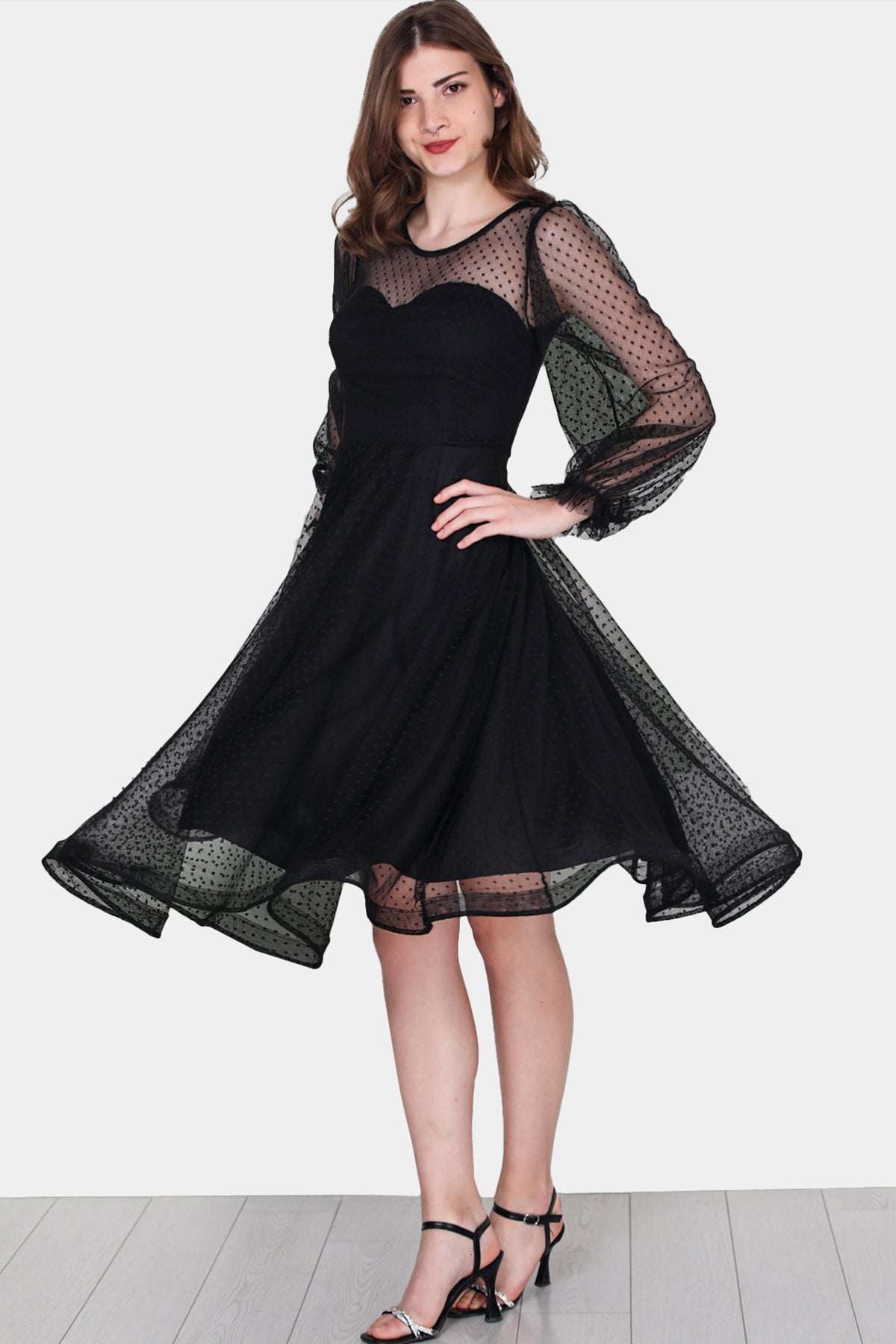 Women's midi dress summer dress with off shoulder - NELB0588D5068SYH