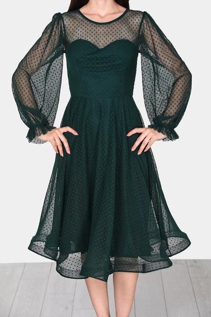 Dames midi-jurk zomerjurk met off-shoulder - NELB0588D5068ZMT