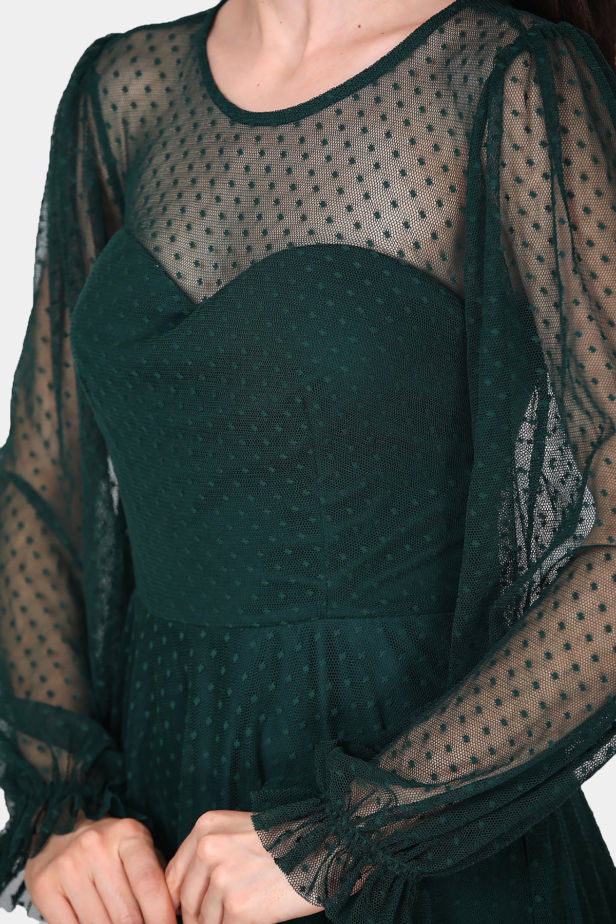 Dames midi-jurk zomerjurk met off-shoulder - NELB0588D5068ZMT