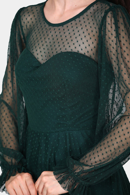 Dames midi-jurk zomerjurk met off-shoulder - NELB0588D5068ZMT