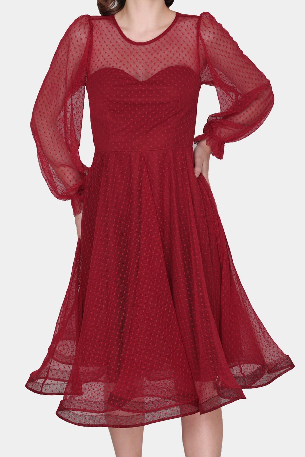 Damen Midikleid Sommerkleid für Damen - NELB0588D5068BRD