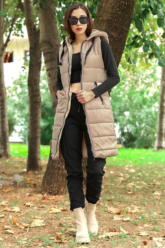 Steppjacke Puffermantel für Damen - NYLK0009D0023VZN