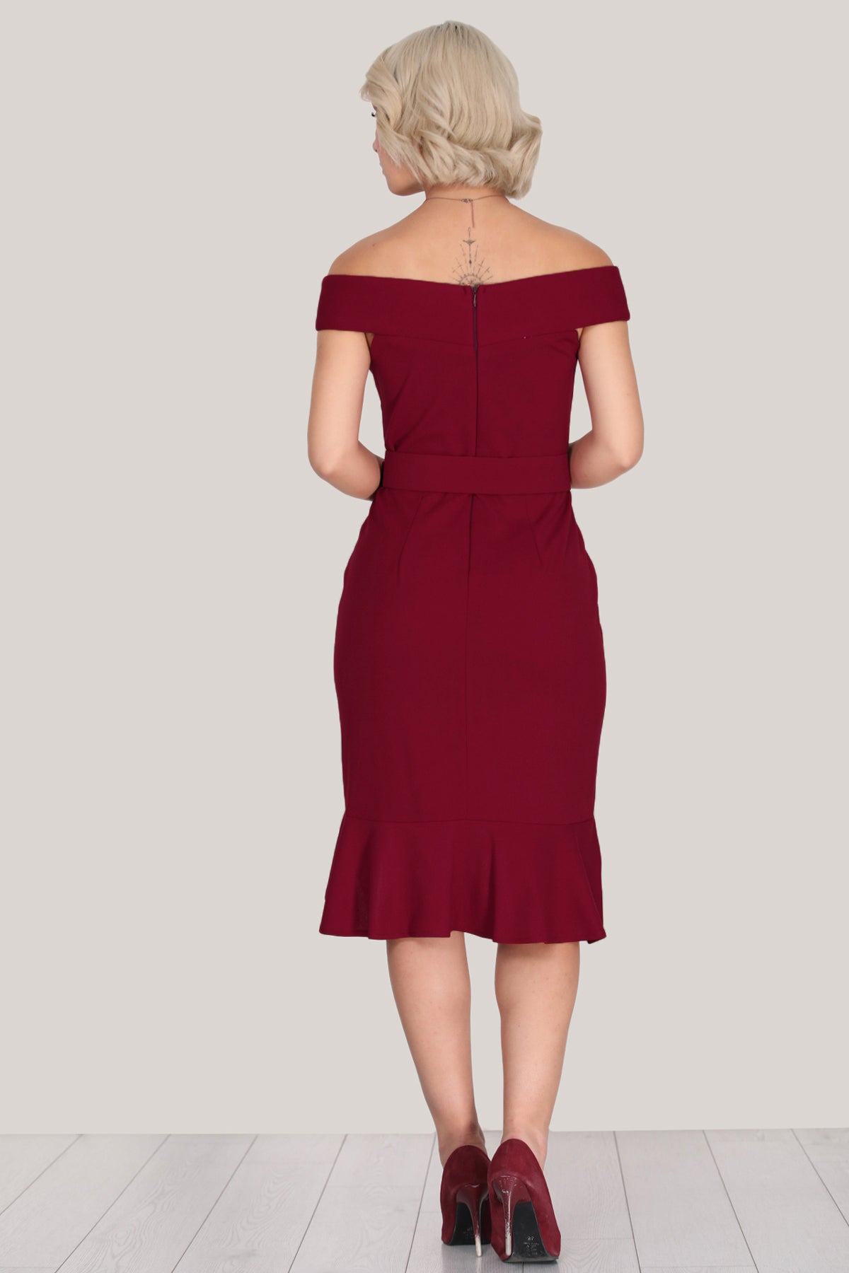 Kurzes Midikleid Cocktailkleid Sommerkleid  - NELB0063D2120BRD