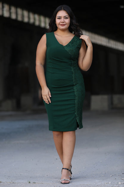 Damen Midikleid Sommerkleid für große Größen - NELB0588D5174ZMT