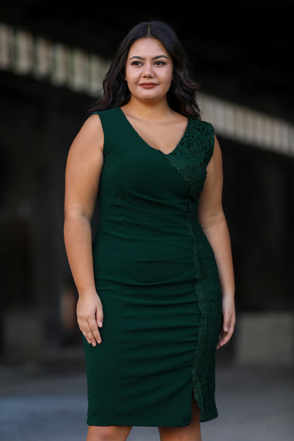 Damen Midikleid Sommerkleid für große Größen - NELB0588D5174ZMT