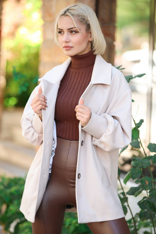 Strickmantel in trendigen für Damen -  NKBN0004K9697TAŞ